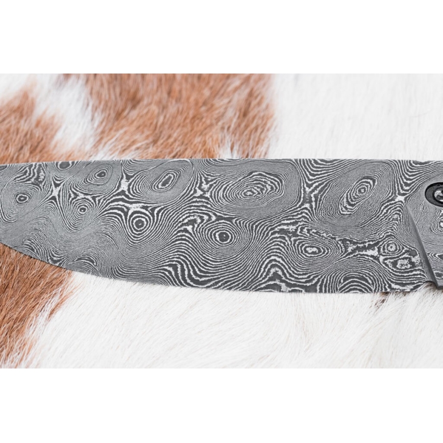 Exkluzívny damaškový nôž 12 cm bocote/eben