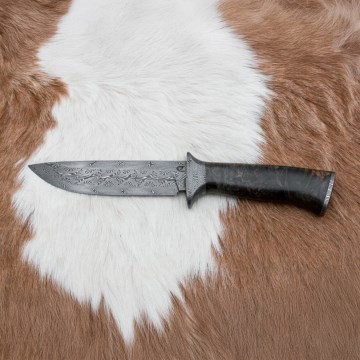 Exkluzívny damaškový nôž 13,8 cm javor