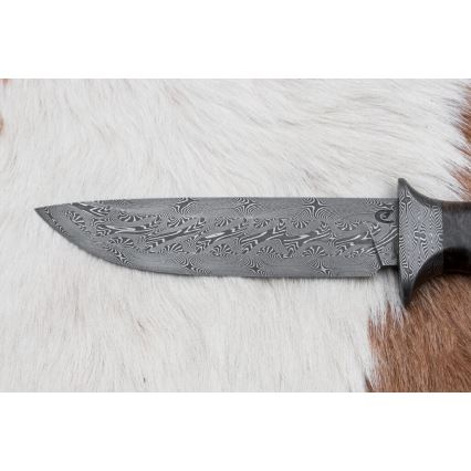 Exkluzívny damaškový nôž 13,8 cm javor