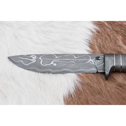 Exkluzívny damaškový nôž 14 cm jaseň