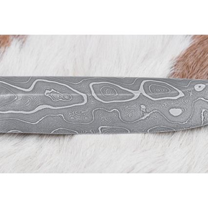 Exkluzívny damaškový nôž 14 cm jaseň