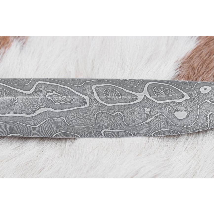 Exkluzívny damaškový nôž 14 cm jaseň