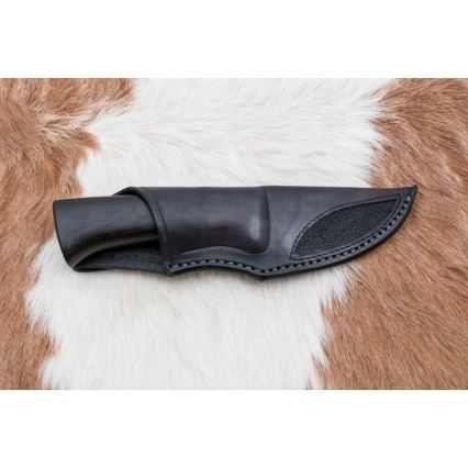 Exkluzívny damaškový nôž 8,6 cm dub/ťavia kosť