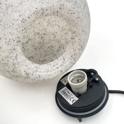 Exteriérové svietidlo LUMISTONE 1xE27/15W/230V IP65, priemer 25 cm