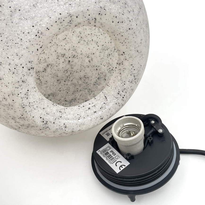 Exteriérové svietidlo LUMISTONE 1xE27/15W/230V IP65, priemer 25 cm