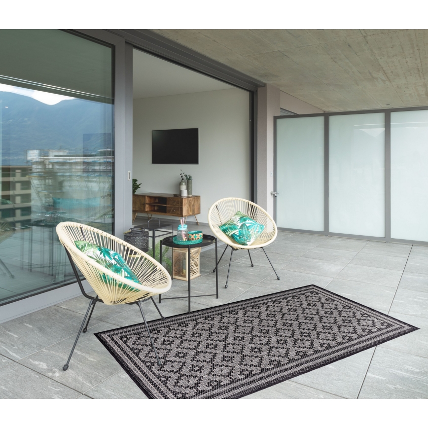 Exteriérový koberec EXPRESS NEW OUTDOOR 160x220 cm antracit