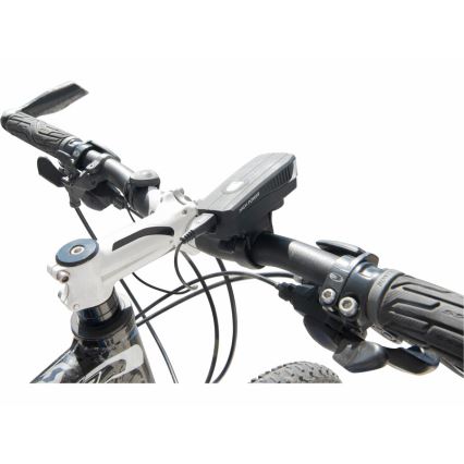 Extol - LED nabíjacia baterka s klaksónom na bicykel LED/5W/1200 mAh/3,7V IPX4