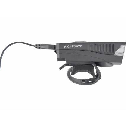 Extol - LED nabíjacia baterka s klaksónom na bicykel LED/5W/1200 mAh/3,7V IPX4