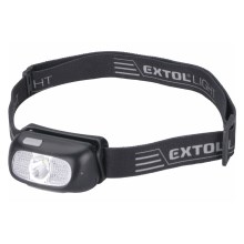 Extol - LED Nabíjacia čelovka LED/5W/1000 mAh/3,7V IPX5 čierna