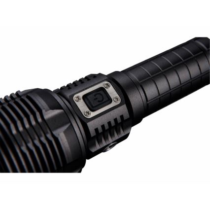 Extol - LED Stmievateľná nabíjacia baterka s powebankou LED/60W/10000 mAh 8000 lm IPX4 čierna