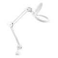 Extol - LED stmievateľná stolná lampa s lupou LED/10W/230V biela