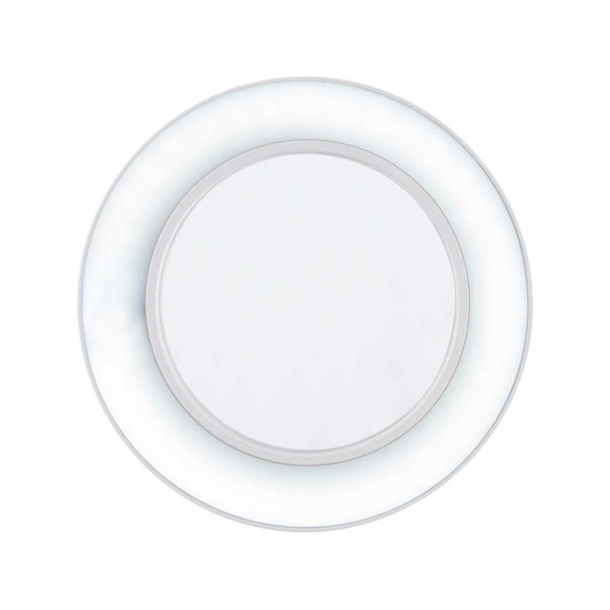 Extol - LED Stmievateľná stolná lampa s lupou LED/8W/5V 2900/4500/7500K biela