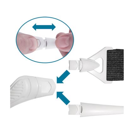 Extol - Nabíjateľné okuliare s lupou a LED osvetlením/300 mAh