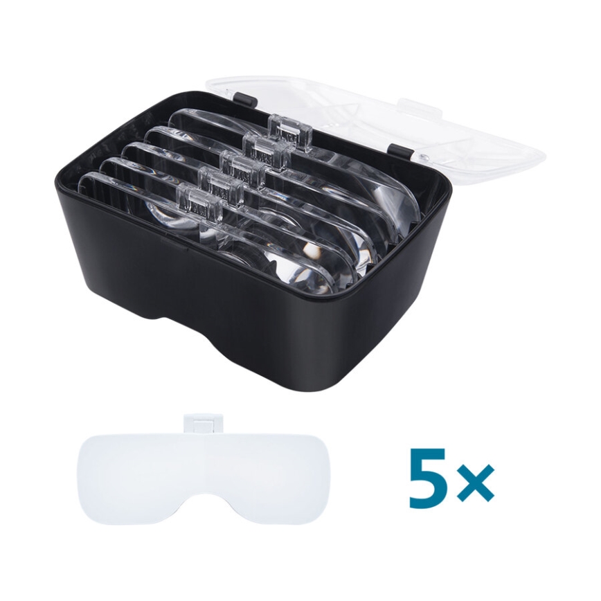 Extol - Nabíjateľné okuliare s lupou a LED osvetlením/300 mAh