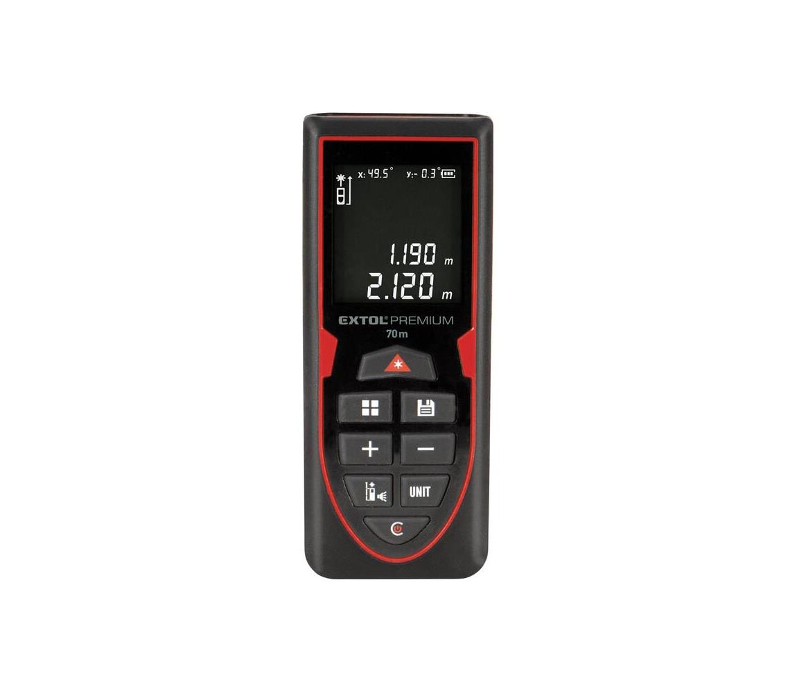 Extol Premium - Laserový merač vzdialenosti 70 m 5V/800 mAh 8820047