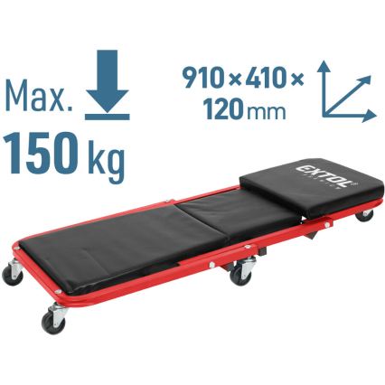 Extol Premium - Montážne pojazdné ležadlo/sedadlo 2 v 1