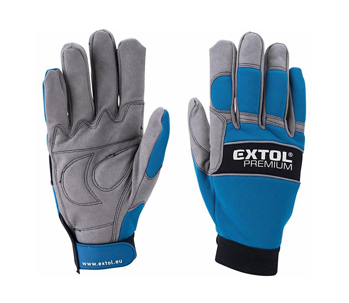 Extol Extol Premium - Pracovné rukavice veľkosť 10" modrá/šedá