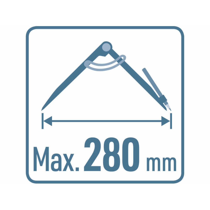 Extol Premium - Rysovacie/hrotové kružidlo 0-280 mm