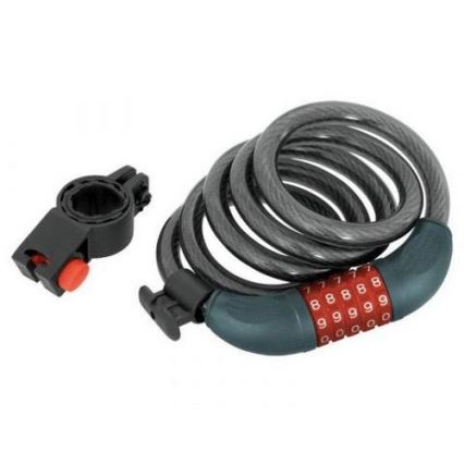 Extol Premium - Zámok na bicykel s lankom 12x1200 mm a päťciferným kódom