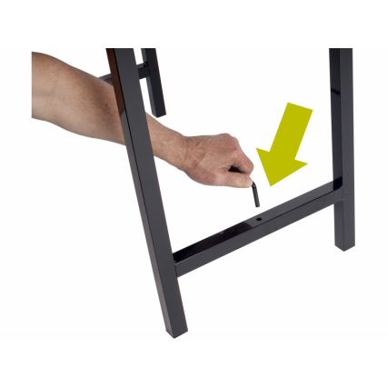 Extol - Skladací pracovný stôl 100x60 cm hnedá/čierna