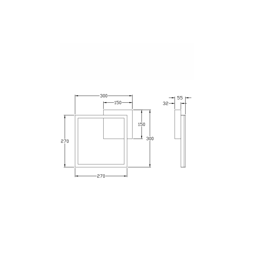 Fabas Luce 3394-23-282 - LED Stmievateľné stropné svietidlo BARD LED/22W/230V 4000K antracit