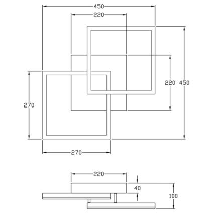 Fabas Luce 3394-29-282 - LED Stmievateľné stropné svietidlo BARD LED/39W/230V 4000K antracit