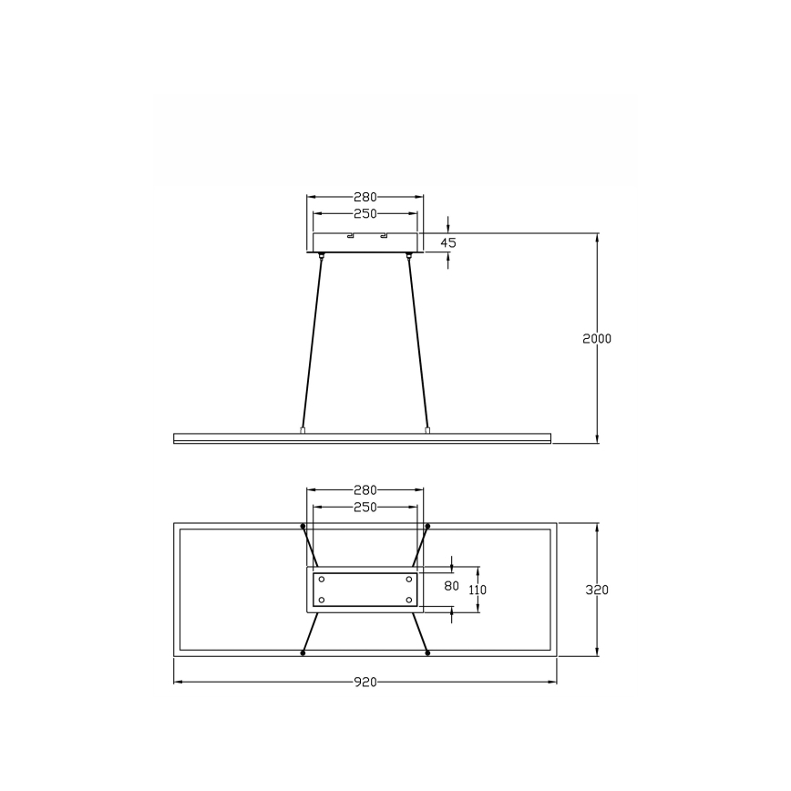 Fabas Luce 3394-45-282 - LED Stmievateľný luster na lanku BARD LED/52W/230V 3000K antracit