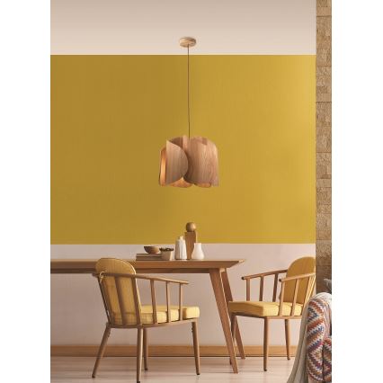 Fabas Luce 3672-40-132 - Luster na lanku PEVERO 1xE27/40W/230V drevo