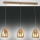 Fabas Luce 3673-48-125 - Luster na lanku BRITTON 3xE27/40W/230V zlatá