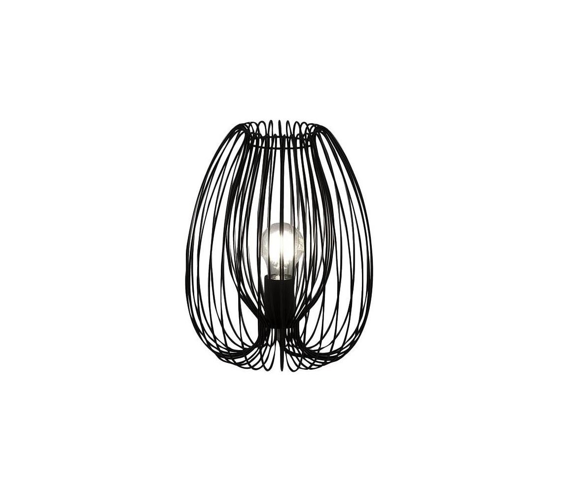 Fabas Luce Fabas Luce 3677-34-101 - Stolná lampa CAMP 1xE27/40W/230V čierna