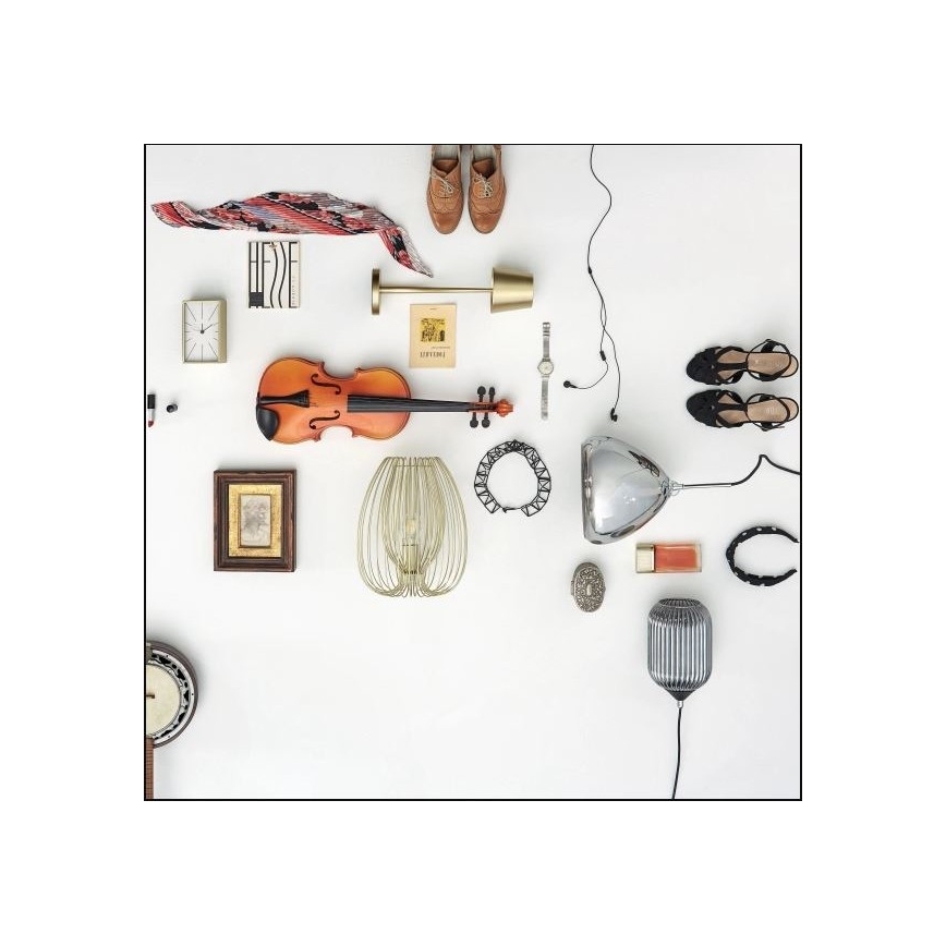 Fabas Luce 3677-34-225 - Stolná lampa CAMP 1xE27/40W/230V zlatá