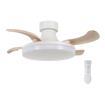 FANAWAY 210664 - LED Stropný ventilátor ORBIT LED/25W/230V béžová/biela + diaľkové ovládanie