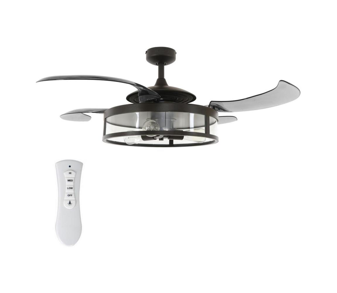 FANAWAY 212927 - LED Stropný látor CLASSIC 3xE27/4W/230V čierna + DO 212927