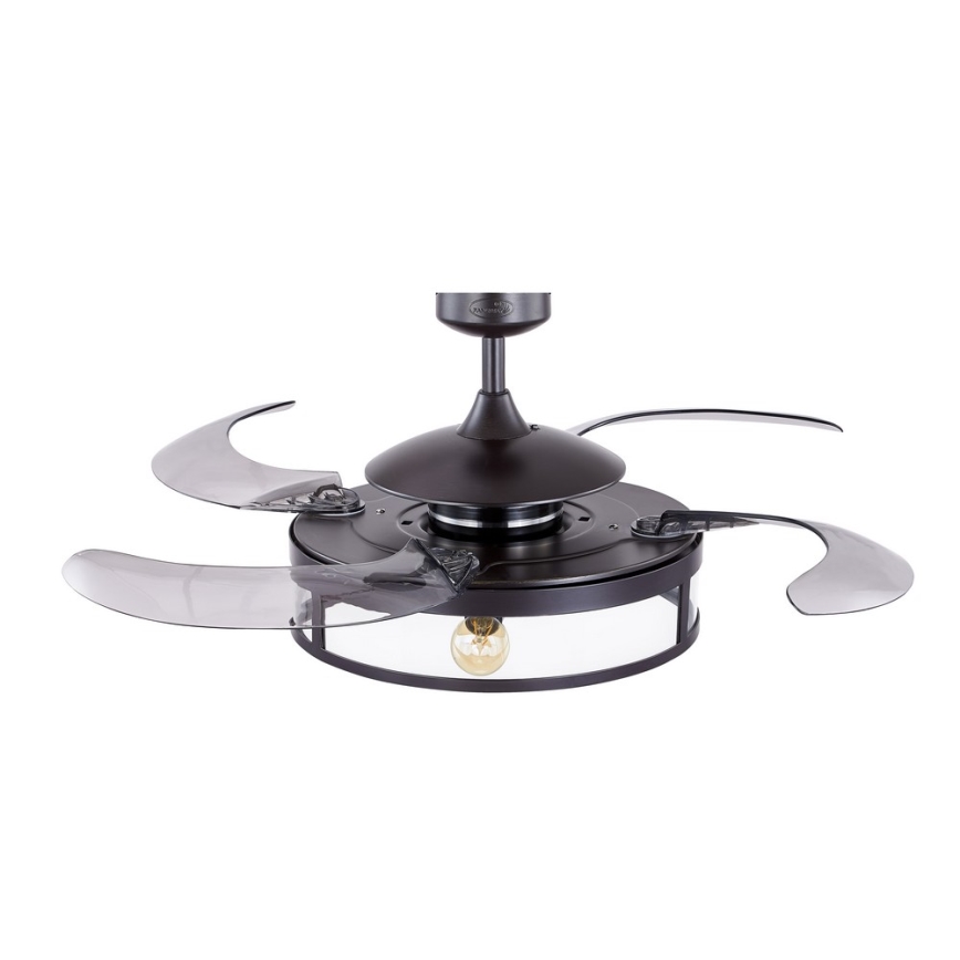 FANAWAY 212927 - LED stropný ventilátor CLASSIC 3xE27/4W/230V čierna pr. 112 cm + diaľkové ovládanie