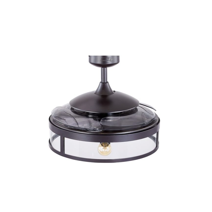 FANAWAY 212927 - LED stropný ventilátor CLASSIC 3xE27/4W/230V čierna pr. 112 cm + diaľkové ovládanie