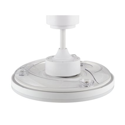 FANAWAY 21612949 - LED Stmievateľný stropný ventilátor STROLL LED/30W/230V 2700/3500/5000K pr. 106 cm biela/číra + diaľkové ovládanie