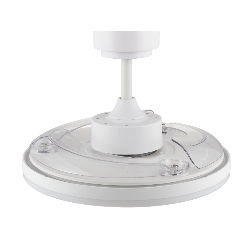 FANAWAY 21612949 - LED Stmievateľný stropný ventilátor STROLL LED/30W/230V 2700/3500/5000K pr. 106 cm biela/číra + diaľkové ovládanie