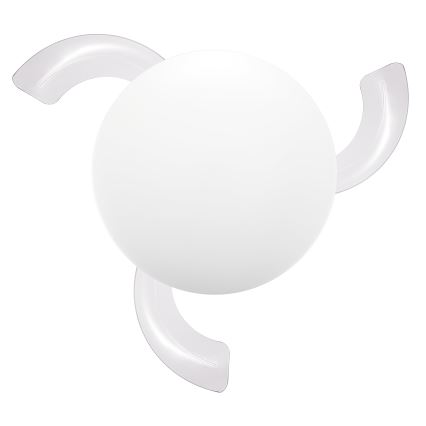 FANAWAY 21612949 - LED Stmievateľný stropný ventilátor STROLL LED/30W/230V 2700/3500/5000K pr. 106 cm biela/číra + diaľkové ovládanie