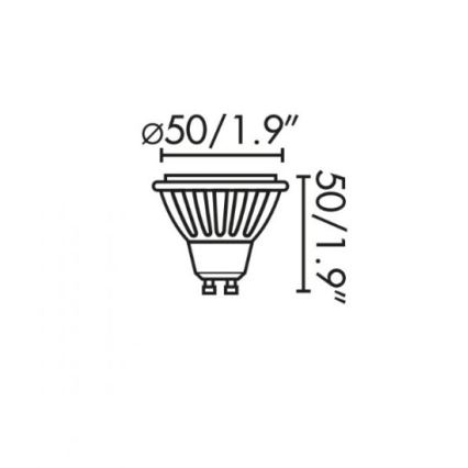 Faro 17316 - LED Žiarovka GU10/8W/230V 2700K