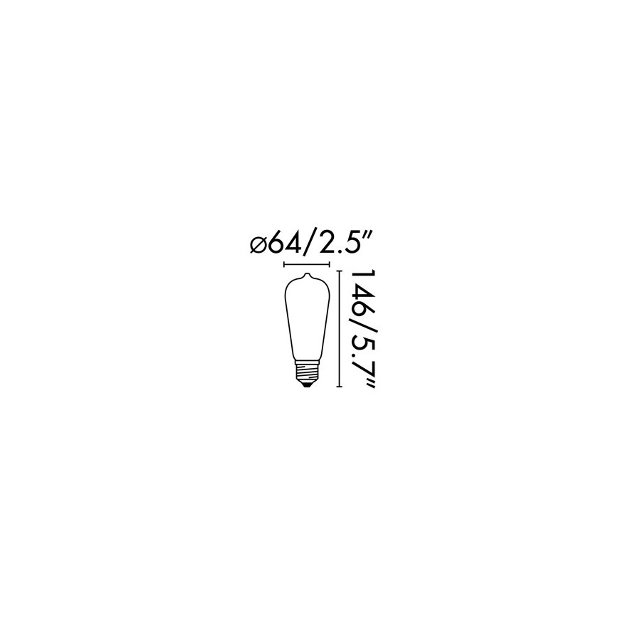 FARO 17428 - LED Žiarovka FILAMENT E27/4W/230V 2200K