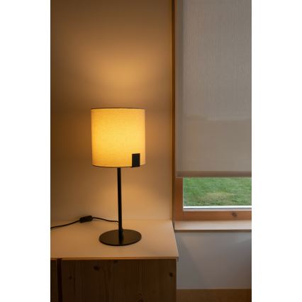 FARO 20054 - Stolná lampa NILA 1xE27/15W/230V krémová/čierna