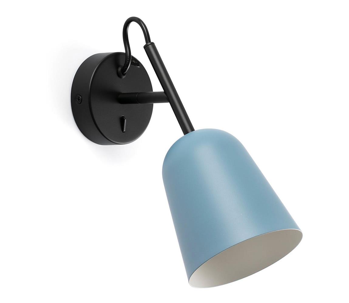 FARO Barcelona FARO 28274 - Nástenná lampa STUDIO 1xE14/8W/230V modrá/čierna