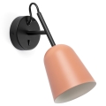 FARO 28275 - Nástenná lampa STUDIO 1xE14/8W/230V ružová/čierna