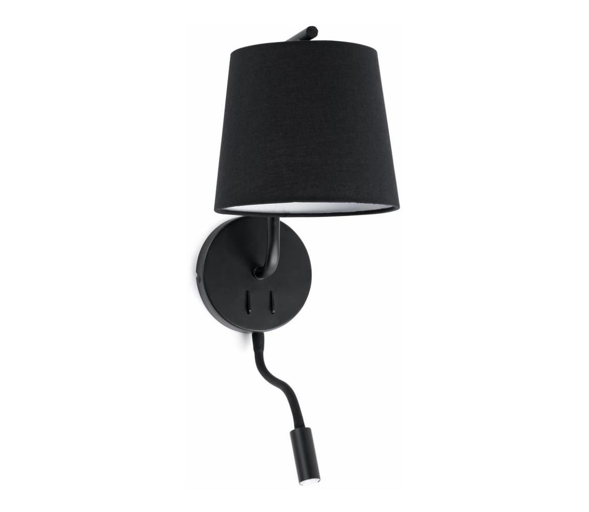 FARO Barcelona FARO 29330 - LED nástenná lampička BERNI 1xE27/20W/230V + LED/3W 29330