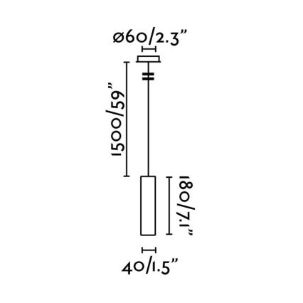 FARO 29894 - LED Luster na lanku ORA LED/4W/230V biela