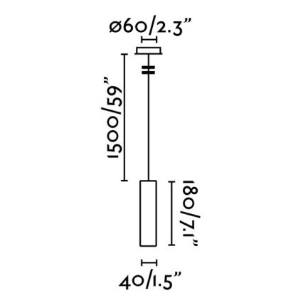 FARO 29895 - LED Luster na lanku ORA LED/4W/230V čierna