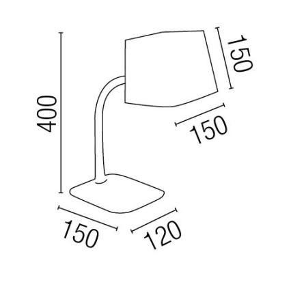 FARO 29920 - Stolná lampa FLEXI 1xE27/15W/230V