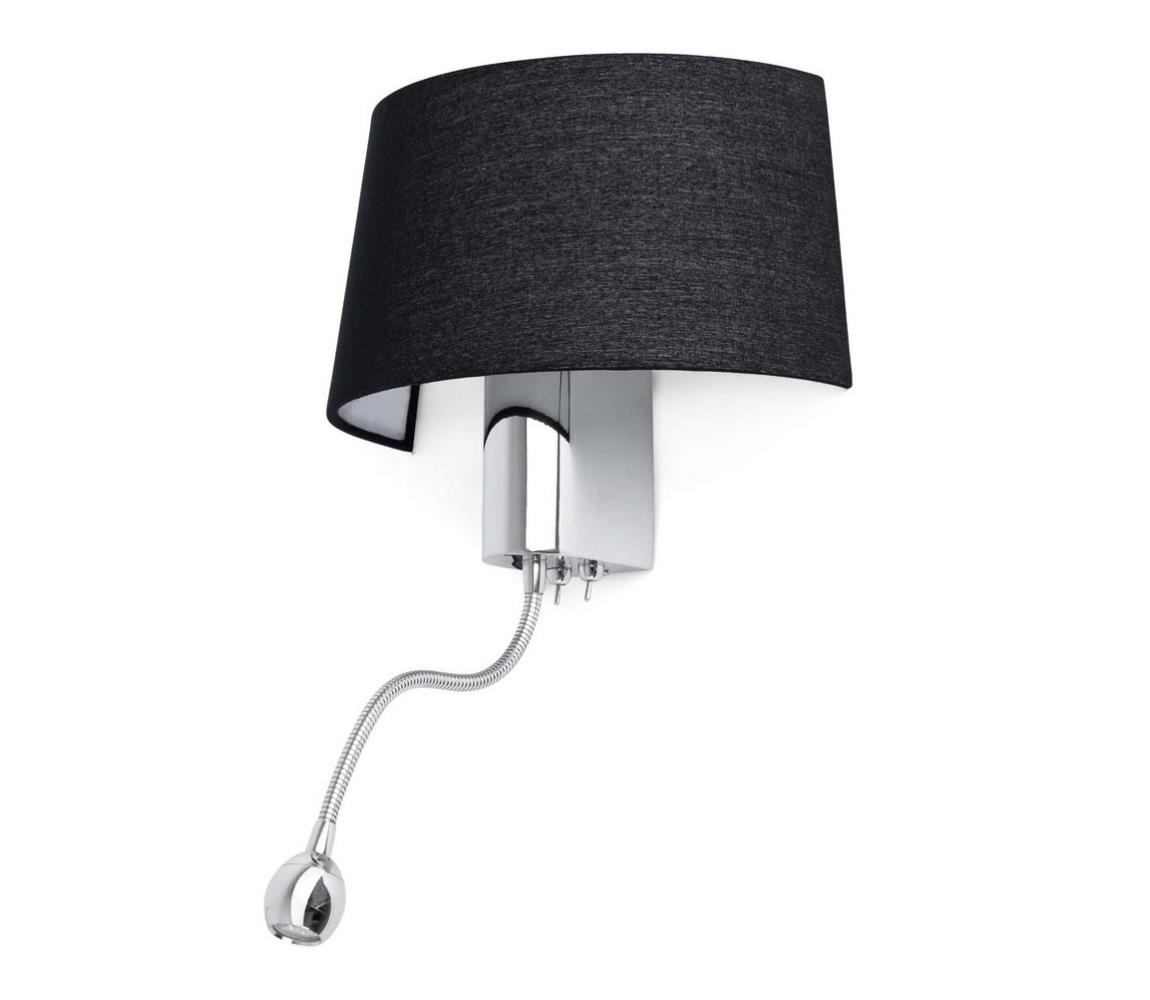 FARO Barcelona FARO 29946 - LED Nástenné svietidlo HOTEL 1xE27/15W/230V + LED/1W