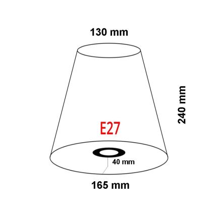FARO 2P0311 - Tienidlo k nástennému svietidlu REM E27 pr. 165 mm béžová