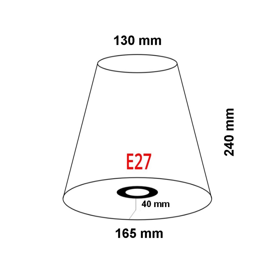 FARO 2P0311 - Tienidlo k nástennému svietidlu REM E27 pr. 165 mm béžová